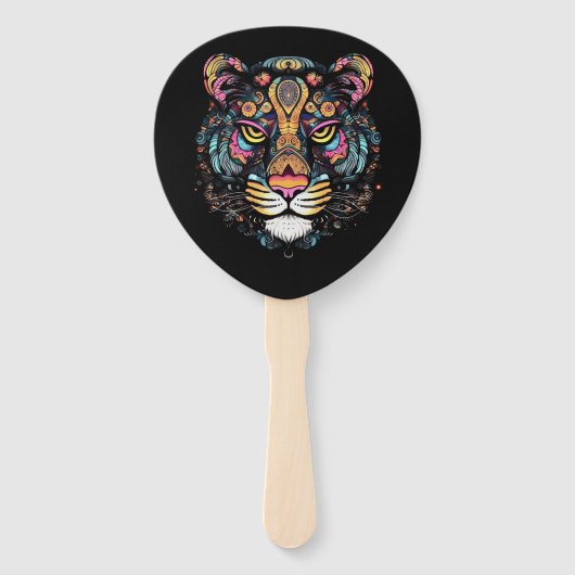 Tiger Head Fächer (Rückseite)