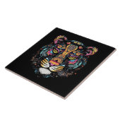 Tiger Head Fliese (Seite)