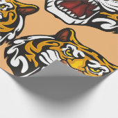 Tiger Head Geschenkpapier (Ecke)