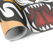 Tiger Head Geschenkpapier (Rolleneckpunkt)