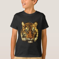 Tiger Head Graphischer realistischer Tigerkopf zei
