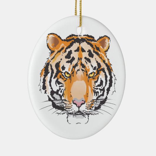 Tiger Head Keramik Ornament (Rechts)