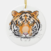 Tiger Head Keramik Ornament (Vorne)