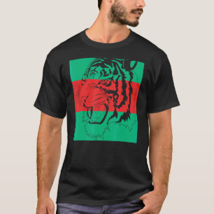 Tiger Head King Face Hip Hop Swap Tropfen für Men  T-Shirt