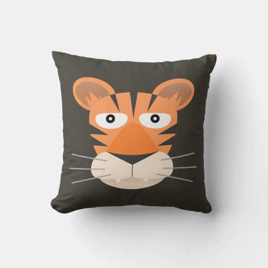 Tiger Head Kissen (Vorderseite)