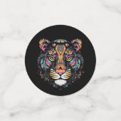 Tiger Head Konfetti (Klein Vorderseite)