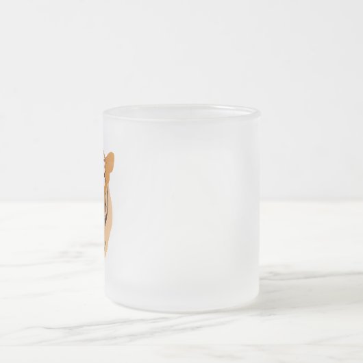 Tiger Head Mattglastasse (Mittel)