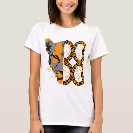 Tiger Head Niedlich Wildtier schön T-Shirt (Vorderseite)