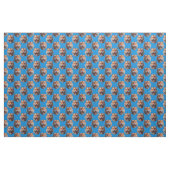 Tiger Head Pattern Design Blue  Stoff (Yard (91,4 cm))