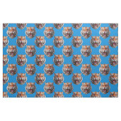 Tiger Head Pattern Design Blue  Stoff (Fat Quarter (45,7 x 55,9 cm))