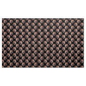 Tiger Head Pattern Design - Schwarz Stoff (Yard (91,4 cm))