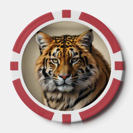 Tiger Head Pokerchips (Vorderseite)