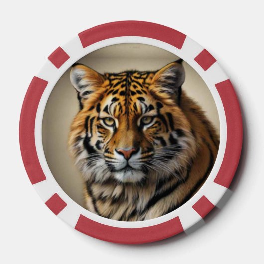 Tiger Head Pokerchips (Rückseite)