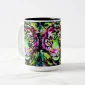 Tiger Head Portrait - Tiger Coffee Tasse (Vorderseite Links)