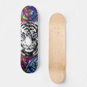 Tiger Head - Psychedelic Tiger Skateboard (Vorderseite)
