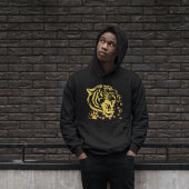 Tiger Head Roar Cases Men Black Hoodie