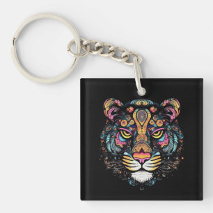 Tiger Head Schlüsselanhänger