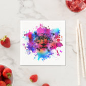 Tiger Head Serviette (Beispiel)