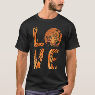 Tiger Head Sunset Liebe Bengalisch Tiger Face Wild T-Shirt