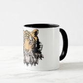 Tiger Head Tasse (VorderseiteRechts)