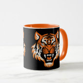 Tiger Head Tasse (VorderseiteRechts)