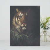 Tiger Head (von Abott Handerson Thayer) Karte (Stehend Vorderseite)