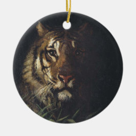 Tiger Head (von Abott Handerson Thayer) Keramik Ornament