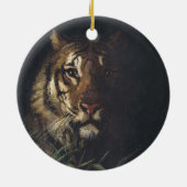 Tiger Head (von Abott Handerson Thayer) Keramik Ornament (Hinten)