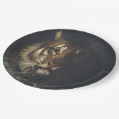 Tiger Head (von Abott Handerson Thayer) Pappteller (Schrägansicht)