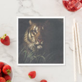 Tiger Head (von Abott Handerson Thayer) Serviette (Beispiel)
