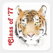 Tiger Head Watercolor Animal Custom Text