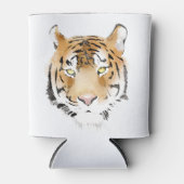 Tiger Head Watercolor Big Wild Cat Animal Dosenkühler (Vorderseite)