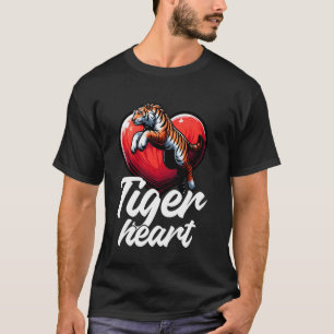 Tiger Heart Wild Animal Lover Naturpark T-Shirt