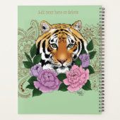 Tiger Henna Pink Purple Blumen Planer (Rückseite)