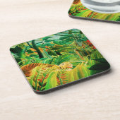 Tiger Henri Rousseau ein in den tropischen Untersetzer (Linke Seite)