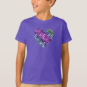 Tiger Herz 2 Kinder Kleidung T-Shirt