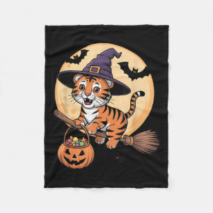 Tiger Hexenhut Pumpkin Halloween Kostüm Men Wome Fleecedecke