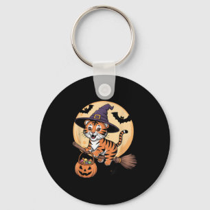 Tiger Hexenhut Pumpkin Halloween Kostüm Men Wome Schlüsselanhänger