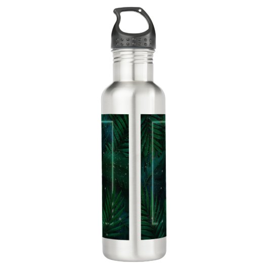 Tiger hiding in Foliage Edelstahlflasche (Rückseite)