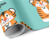 Tiger Hinzufügen eines Namens Geschenkpapier (Rolleneckpunkt)