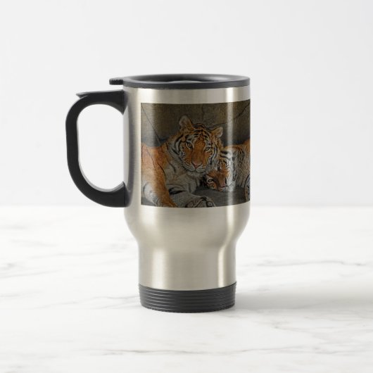Tiger-Höhlen-Reise-Tasse Reisebecher (Links)