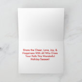 Tiger Holiday Card Feiertagskarte (Innenseite)