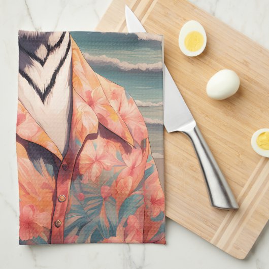 Tiger Holiday Geschirrtuch (Viertel Falte)