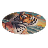 Tiger Holiday Schneidebrett (Ecke)