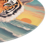 Tiger Holiday Schneidebrett (Ecke)