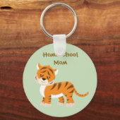 Tiger Homeschool Mama Schlüsselanhänger (Vorderseite)