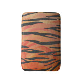 Tiger Hot orange und Black Print Badematte (Vorderseite Vertikal)
