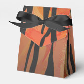 Tiger Hot orange und Black Print Geschenkschachtel (Vorderseite)