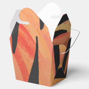 Tiger Hot orange und Black Print Geschenkschachtel