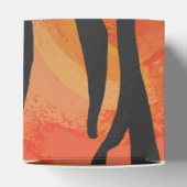 Tiger Hot orange und Black Print Geschenkschachtel (Oben)